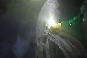 青海消防水池堵漏现场
